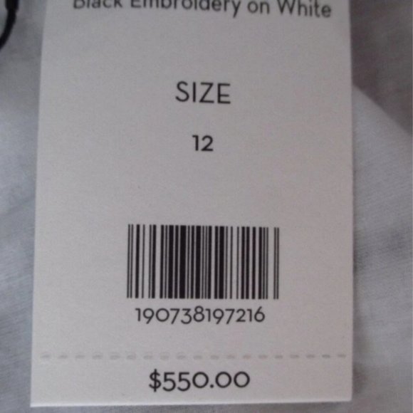 Veronica Beard White and Black Embroidered Maxi Dress - Picture 5 of 6